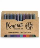 Kaweco 11000344 Картриджи с чернилами (10 шт) для перьевой ручки kaweco, ассорти цветов