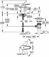 Grohe Euroeco 23262000, рычажный