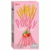 Покки (Pocky) Бисквитные палочки / печенье Клубника Бокс 10 шт х 21гр