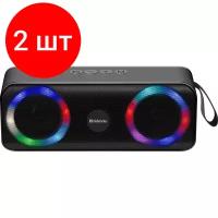 Комплект 2 штук, Акустическая система Defender Q1 10Вт, Light/BT/FM/USB/TF/AUX