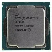 Процессор Intel Core i3-9100 LGA1151 v2, 4 x 3600 МГц, OEM