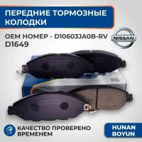 Передние тормозные колодки для Nissan Pathfinder R52R, Infiniti QX60, Murano Z52 2015 - 10603JA0B-RV