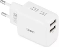 Зарядное устройство Buro Сетевое BUWH1 15.5W 3.1A+3.1A 2xUSB универсальное белый (BUWH15S200WH)
