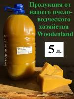 Масло для дерева Woodenland, 5 л. (масла растительные, воск пчелиный). Пропитка для дерева