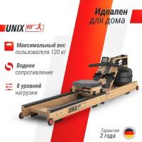 Гребной тренажер UNIX Fit Wood Rower