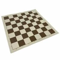 Виниловая доска для шахмат 47х47 см,коричневая