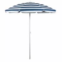 Зонт пляжный Премиум d1,8 м 8 спиц, бело-голубой