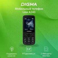 Телефон Digma Linx A243 2SIM черный