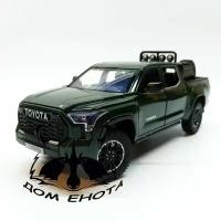 Машина Toyota Tundra металлическая модель 1:24 Машинка игрушечная Тойота Тундра зеленый. Товар уцененный