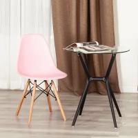 Стул Tetchair CINDY (EAMES) (mod. 1801) / 1 шт. в упаковке дерево бук/металл/сиденье пластик, 45x51x82 см, Light pink (светло-розовый)