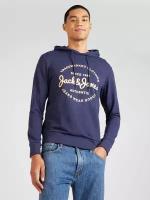 Худи Jack & Jones, Цвет: темно-синий, Размер: L