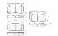 ZEKKERT BS-1224 Колодки торм. диск. задн. Lexus GS 300 430 (_S19_) 05- GS 450h 460 (_S19_) 06- IS C 250 (GSE2_) 09