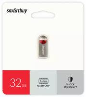 Флеш-накопитель USB 2.0 Smartbuy 032GB MC8 Metal (SB032GBMC8), красный