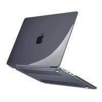 Чехол для MacBook Air 13.6 2022 2023 2024 M3 A3113 M2 A2681 Hard Shell Case черный глянцевый