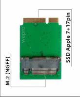 Переходник (adapter) для SSD M.2 SATA для Apple MacBook Air / Pro / iMac 2012 / NFHK N-2012NB