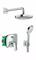 Душевая система hansgrohe Ecostat E Croma Select E с термостатом модель 27294000