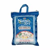 Непропаренный рис Басмати в синем мешке (basmati rice) Nano Sri | Нано Шри 5кг