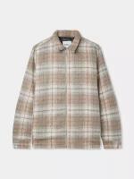 Куртка-рубашка Butter Goods Plaid Flannel Zip, размер L, бежевый