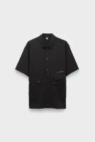 Рубашка C.P. Company popeline pocket shirt black для мужчин цвет черный размер 54