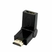 Адаптер переходник HDMI-HDMI Greenconnect GC- CV308 HDMI Тип А 19M AM HDMI-HDMI 19M / 19F угол вращение 180 градусов