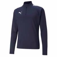 Джемпер тренировочный Puma teamLIGA 1/4 Zip Top, цвет темно-синий, размер XXL