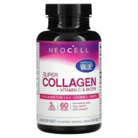 Коллаген с витамином C и биотином NeoCell, 180 капсул