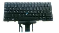 Клавиатура для ноутбука Dell Latitude E5450, E5470, E7450, E7470, E7480, E7490 черная, с подсветкой, с джойстиком