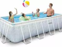 Каркасный бассейн INTEX 26780 Chevron Prism Frame Rectangular Premium Pool 4.00 х 2.00 х 1.00 м