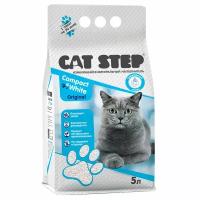 Комкующийся наполнитель Cat Step Compact White Original, 5л, 1 шт