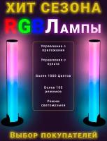 Светильник декоративный, Светодиодные умные RGB лампы (Led светильники) с пультом управления и Bluetooth для компьютера и телевизораt, Amblent Light Bar, Smart Kit