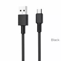 Кабель зарядки micro USB Hoco X29 Superior 2.4 A, USB-А, 1 м, черный