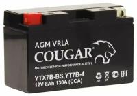 Аккумулятор мотоциклетный COUGAR AGM VRLA 12V8 YT7B-4 150x65x94