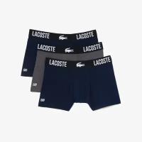 Трусы LACOSTE, 3 шт., размер TXL, синий, серый