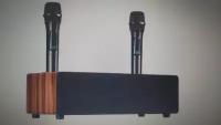 Акустическая система с караоке для дома и вечеринок, 120 Вт, два беспроводных микрофона