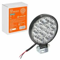 Фара светодиодная круглая 14LED, направленный свет, 14Вт, 83х83х22мм, 12В, STANDART ALED030 AIRLINE