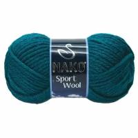 Пряжа Nako Sport Wool 1 моток цвет 2273 / бирюзовый