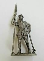 Английский пехотный офицер, 16 век. Оловянная коллекционная фигурка