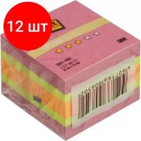 Комплект 12 штук, Стикеры Post-it миникуб 2051-ONV 51х51 зима 400 л