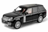 Land rover range rover sv autobiography vogue 2020 black / рэнж ровер черный (длина 28 см) светятся фары + звук (без упаковки - только модель)