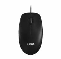 Мышь USB Logitech M100 (910-006652/910-006765) оптическая, 1000dpi, кабель 1.8м, Dark Grey