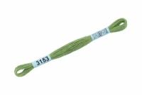 Мулине GAMMA нитки для вышивания 8м. 3153 светло-зеленый, 1 штука