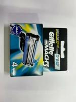 Сменные кассеты жиллет МАК 3 Gillette Mach3 4 шт