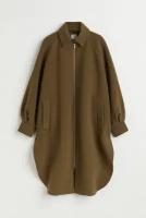 Пальто H&M для женщин, цвет Зеленый, размер XS/S