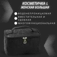 Косметичка 12.5х16х20 см, черный