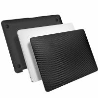 Чехол для Macbook Air 13 2020-2018 A1932, A2179, A2337 M1, Hard Shell Case черный под карбон