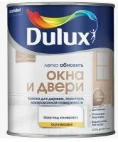 DULUX легко обновить окна И двери База для колеровки грунт для дерева, пластика, полуматовая, база BC (0,75л)