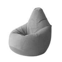 Кресло-мешок, 3D Мебель, Велюр, Размер 4XL, цвет "Серый"