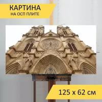 Картина на ОСП 125х62 см. "Карта китая, гуанчжоу, шиши" горизонтальная, для интерьера, с креплениями