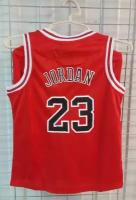 Для баскетбола Чикаго размер 2XL ( русский 52 ) форма ( майка + шорты ) баскетбольного клуба NBA CHICAGO BULLS №23 JORDAN Красная
