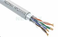 Кабель витая пара NEOMAX NM20001-030М-P F/UTP cat.5e 4 пары (30 м) 0.52 мм (24 AWG) одножильный, чистая медь, PVC jacket